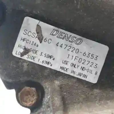 Second-hand car spare part air conditioning compressor for toyota corolla (e12) 3zzfe oem iam references 4472206353  