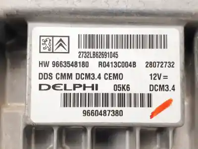 İkinci el araba yedek parçası ecu motor kontrol cihazi için peugeot 307 break / sw (s1) 2.0 16v hdi fap cat (rhr / dw10bted4) oem iam referansları hw9663548180 r0413c004b 