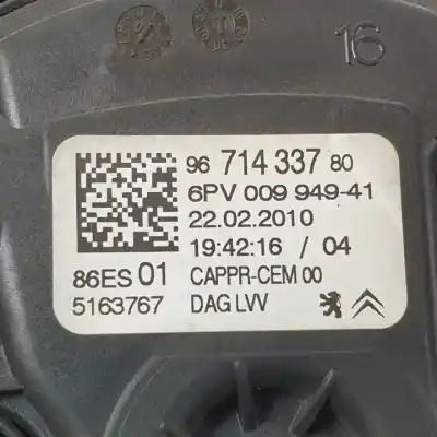 Автозапчастина б/у педальний потенціометр для citroen c3 picasso 9hxdv6ated4.9hx.9h02 посилання на oem iam 9671433780 6pv00994941 