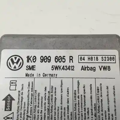 Pièce détachée automobile d'occasion boitier de commande d'airbag pour volkswagen jetta (1k2) azv. bkd. cbda. cbdb. cjaa références oem iam 5wk43412 1k0909605r 