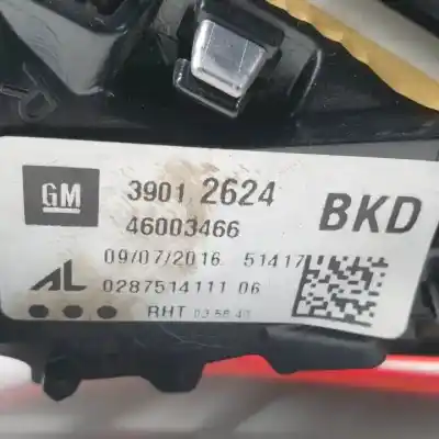 Автозапчасти б/у внутренний правый задний фонарь за opel corsa e (x15) 1.4 turbo (08, 68) ссылки oem iam 39012624 halogeno 46003466 