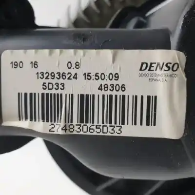 Tweedehands auto-onderdeel verwarming ventilator voor opel corsa e (x15) 1.4 turbo (08, 68) oem iam-referenties 13293624  