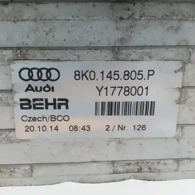 Peça sobressalente para automóvel em segunda mão intercooler por audi a4 berlina (b8) cjeb referências oem iam 8k0145805p y1778001 