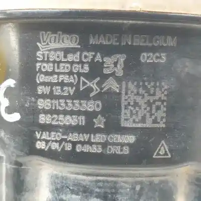 Автозапчастина б/у правий протитуман для ds 4 bhz посилання на oem iam 9811333380 led 89250311 