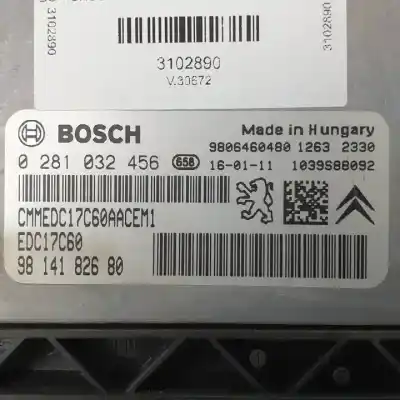 Автозапчастина б/у ебу контролер двигуна для ds 4 bhz посилання на oem iam 0281032456 9814182680 