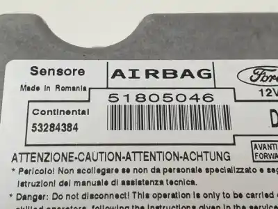 Автозапчастина б/у блок управління подушками безпеки для ford ka (ccu) 169a4000 посилання на oem iam 53284384 51805046 