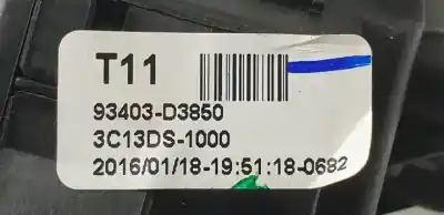 Second-hand car spare part headlights switch for hyundai tucson (tl) d4fd oem iam references 93403d3850 3c13ds1000 