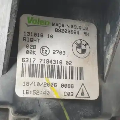 Peça sobressalente para automóvel em segunda mão farol / projetor de nevoeiro direito por bmw x5 (e70) 306d3.m57d30 referências oem iam 63177184318 halogeno 89203664 