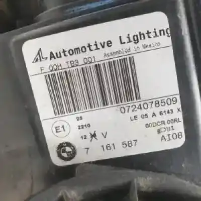 Peça sobressalente para automóvel em segunda mão farol / farolim esquerdo por bmw x5 (e70) m57d30o2.306d3.11000441285 referências oem iam 7161587 xenon f00htb3001 