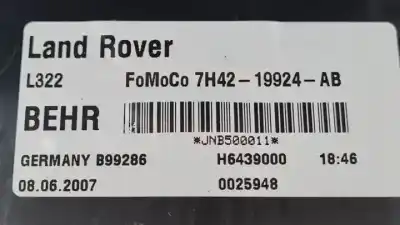 Автозапчастина б/у вентилятор опалення для land rover range rover iii (l322) 3.0 d 4x4 посилання на oem iam 7h4219924ab b99286 