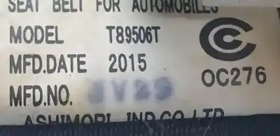 Peça sobressalente para automóvel em segunda mão cinto de segurança traseiro esquerdo por mazda 3 (bm/bn) sh01 referências oem iam t89506t tis7212551 