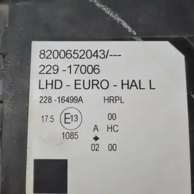 Автозапчастина б/у ліва фара для renault modus k9k766.k9kt7 посилання на oem iam 8200652043 halogeno 22917006 