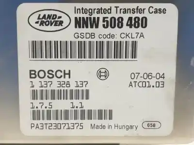 Second-hand car spare part automatic gearbox control unit for land rover range rover iii (l322) 3.0 d 4x4 oem iam references 1137328137 nnw508480 