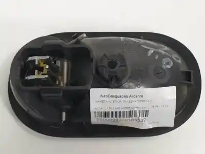 Автозапчасти б/у внутренняя задняя правая ручка за renault modus k4j780 ссылки oem iam 310580  