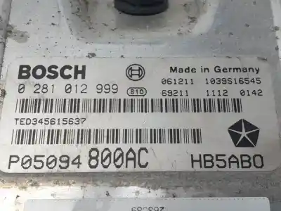Автозапчасти б/у блок управления двигателем за chrysler voyager (rg) vm28c ссылки oem iam 0281012999 p05094800ac 