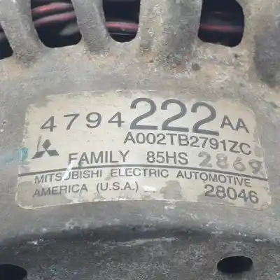 Second-hand car spare part alternator for chrysler neon (pl) ecb oem iam references 4794222aa a002tb2791zc 