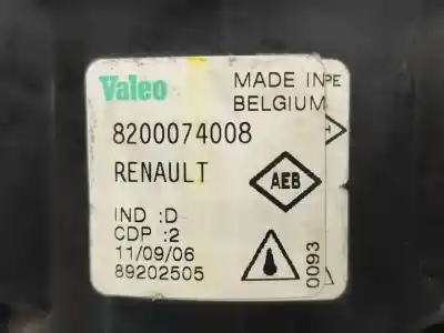 Second-hand car spare part left fog light for renault scénic ii (jm0/1_) 2.0 (jm05, jm0u, jm1n, jm1u, jm2v) oem iam references 8200074008  