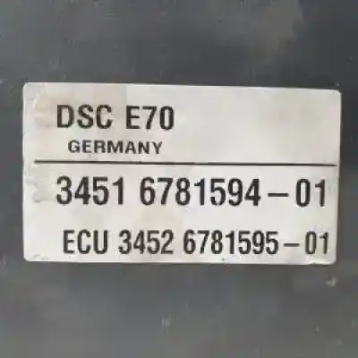 Peça sobressalente para automóvel em segunda mão abs por bmw x5 (e70) 306d3.m57d30 referências oem iam 3451678159401 3452678159501 0265960300 