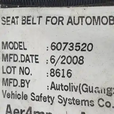 Автозапчасти б/у передний левый ремень безопасности за honda cr-v iii (re_) 2.0 i-vtec (re5, re1) ссылки oem iam 6073520  