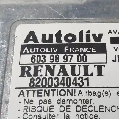 Автозапчастина б/у блок управління подушками безпеки для renault scénic ii (jm0/1_) 2.0 (jm05, jm0u, jm1n, jm1u, jm2v) посилання на oem iam 603989700 8200340431 