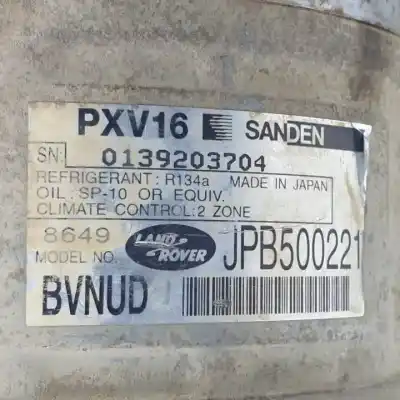 Автозапчасти б/у компрессор кондиционера воздуха за land rover range rover iii (l322) 3.0 d 4x4 ссылки oem iam jpb500221 pxv16 