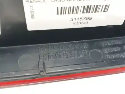 Автозапчасти б/у внутренний правый задний фонарь за renault laguna ii (bg0) f9q750 ссылки oem iam 8200002476  