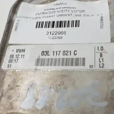 Автозапчастина б/у охолодження мотору для volkswagen passat variant (365) cffb посилання на oem iam 03l117021c  