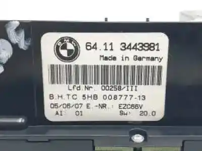 Peça sobressalente para automóvel em segunda mão comando de sofagem (chauffage / ar condicionado) por bmw x3 (e83) m47d20u2.204d4.11000441266 referências oem iam 64113443981 5hb00877713 