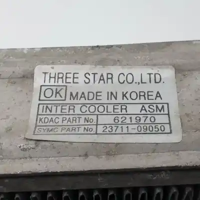Автозапчастина б/у інтеркулер для ssangyong kyron d/664950 посилання на oem iam 2371109050 621970 