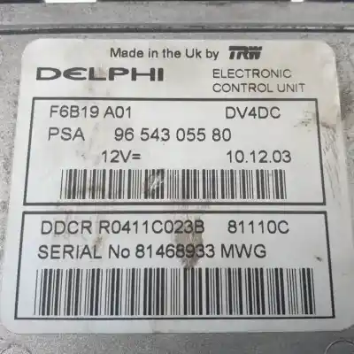 Second-hand car spare part ecu engine control for citroen c3 8hy oem iam references r0411c023b 9654305580 