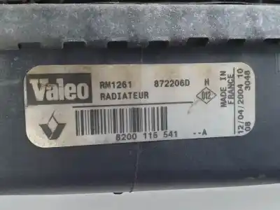 Автозапчастина б/у водяний радіатор для renault scénic ii (jm0/1_) 2.0 (jm05, jm0u, jm1n, jm1u, jm2v) посилання на oem iam 8200115541a rm1261 872206d 