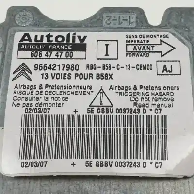 Second-hand car spare part airbag control unit for citroen c4 grand picasso rhj oem iam references 606474700 9664217980 