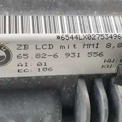 Second-hand car spare part multifunction display for bmw serie 7 (e65/e66) n62b44a oem iam references 65826931556  
