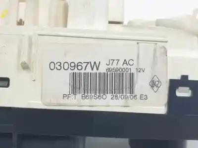 Second-hand car spare part heating / air conditioning control panel for renault clio iii d4f740 oem iam references 69590001 69597003 