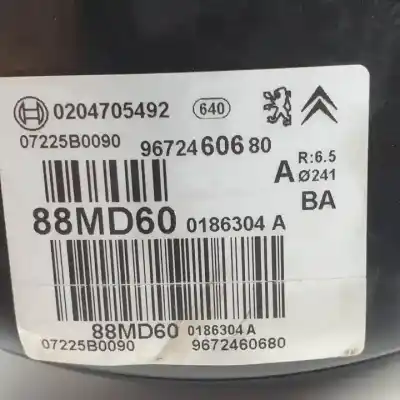 Second-hand car spare part brake servo for citroen c3 8hzdv4td.8hrdv4c.8hz.8hr.8h01 oem iam references 9672460680 0204705492 