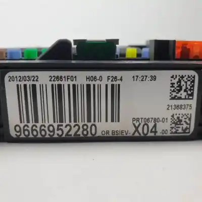 Pezzo di ricambio per auto di seconda mano scatola relè/fusibili per citroen c3 8hzdv4td.8hrdv4c.8hz.8hr.8h01 riferimenti oem iam 9666952280 prt0678001 