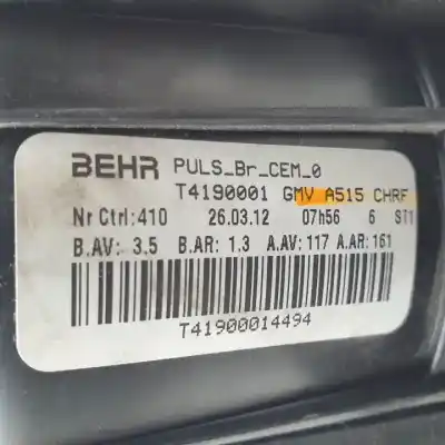 Pezzo di ricambio per auto di seconda mano ventola riscaldamento per citroen c3 8hzdv4td.8hrdv4c.8hz.8hr.8h01 riferimenti oem iam t4190001 gmva515chrf 