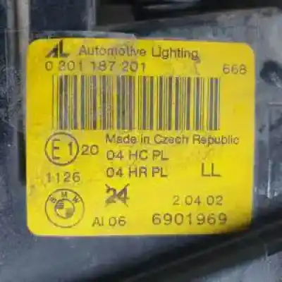 Second-hand car spare part left headlight for bmw serie 3 compact (e46) m47n204d4 oem iam references 6901969 halogeno 0301187201 