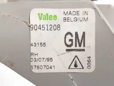 Автозапчасти б/у правая противотуманная фара за opel vectra a c16nz ссылки oem iam 90451208 halógeno 87807041 