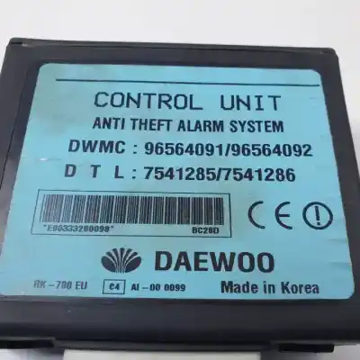 Peça sobressalente para automóvel em segunda mão módulo eletrônico por daewoo matiz (m100, m150) 1.0 referências oem iam 96564091 96564092 