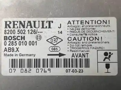 Автозапчасти б/у блок управления подушками безопасности за renault modus k9k766.k9kt7 ссылки oem iam 0285010001 8200502126 