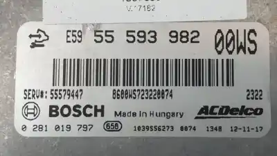 Pezzo di ricambio per auto di seconda mano centralina motore per opel corsa d a13dtr riferimenti oem iam 0281019797 55593982 
