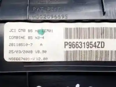 Peça sobressalente para automóvel em segunda mão quadrante por citroen c4 coupe 9hx referências oem iam p96631954zd 216742437j 2881143604 