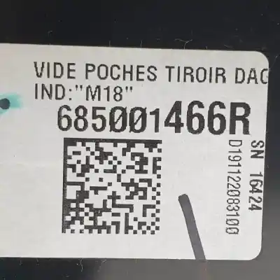 Peça sobressalente para automóvel em segunda mão porta luvas por renault captur ii h4d450 referências oem iam 685001466r  