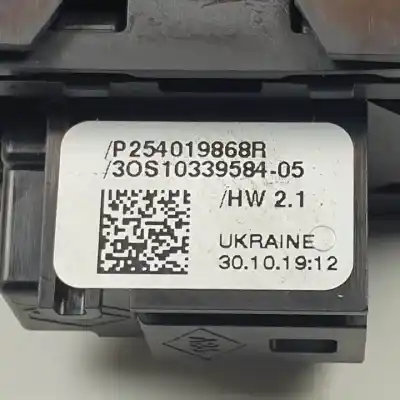 Автозапчастина б/у передній правий віконний вимикач для renault captur ii h4d450 посилання на oem iam 254019868r  