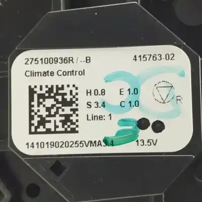 Peça sobressalente para automóvel em segunda mão comando de sofagem (chauffage / ar condicionado) por renault captur ii h4d450 referências oem iam 275100936rb 41576302 