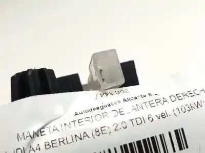 Peça sobressalente para automóvel em segunda mão puxador interior dianteiro direito por audi a4 berlina (8e) blb.bna referências oem iam 8e1837020  