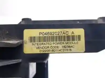 Peça sobressalente para automóvel em segunda mão caixa de fusíveis e relés por chrysler 300 c egg referências oem iam p04692027ac  