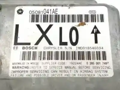 Peça sobressalente para automóvel em segunda mão centralina de airbag por chrysler 300 c egg referências oem iam 05081041ae  
