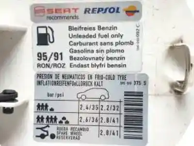 Second-hand car spare part outer fuel cap for seat leon (1p1) bse oem iam references 1p0809905  